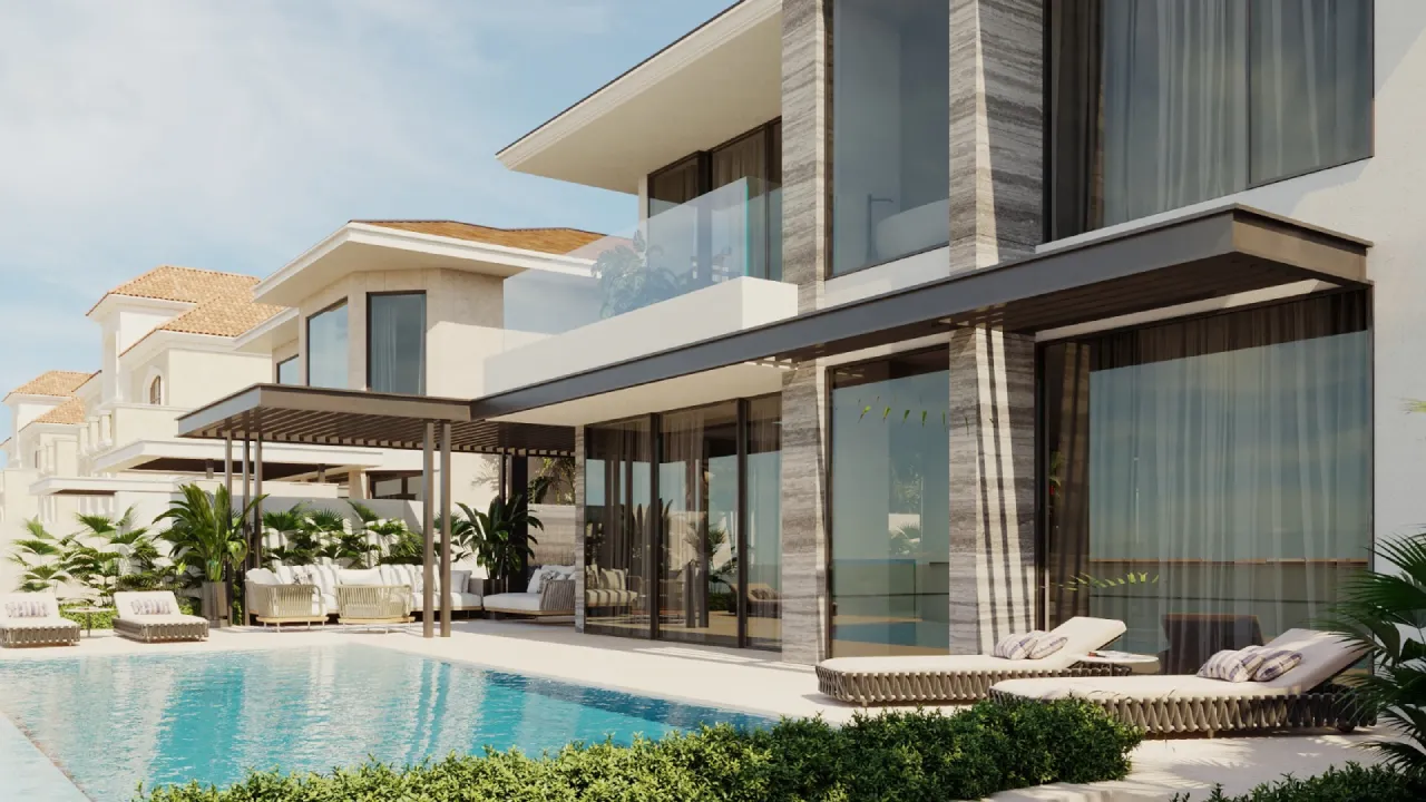 Civil construction and renovation works for a contemporary villa in Dubai