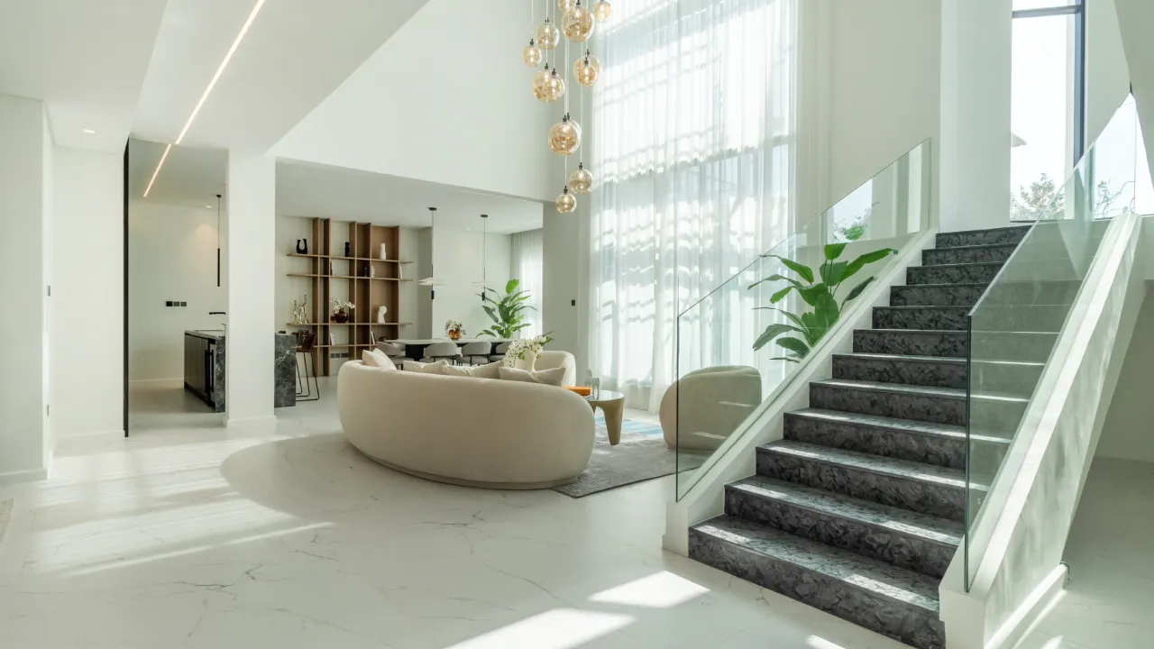 A villa home after a full house renovation by Arta Building Contracting in Dubai