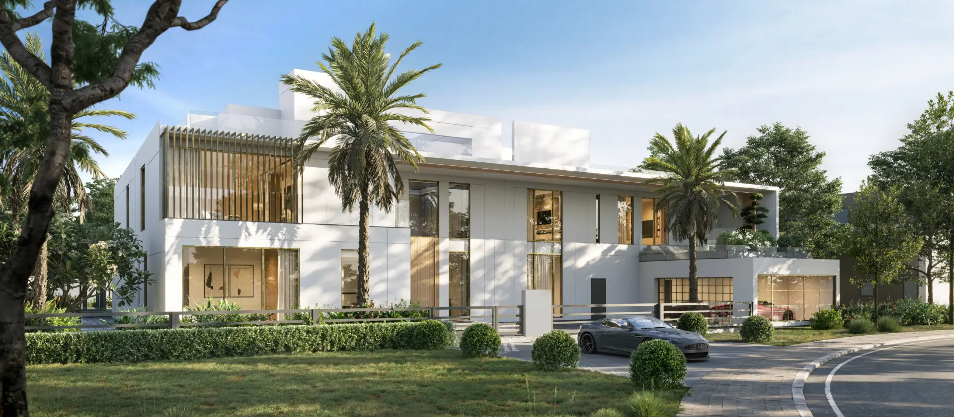 Luxury modern Dubai villa house design by Arta Building Contracting