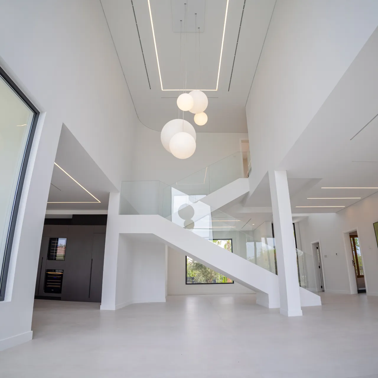 Modern Jumeirah Islands villa interior with upgraded living space and custom finishes Luxury home remodeling in Jumeirah Islands Dubai